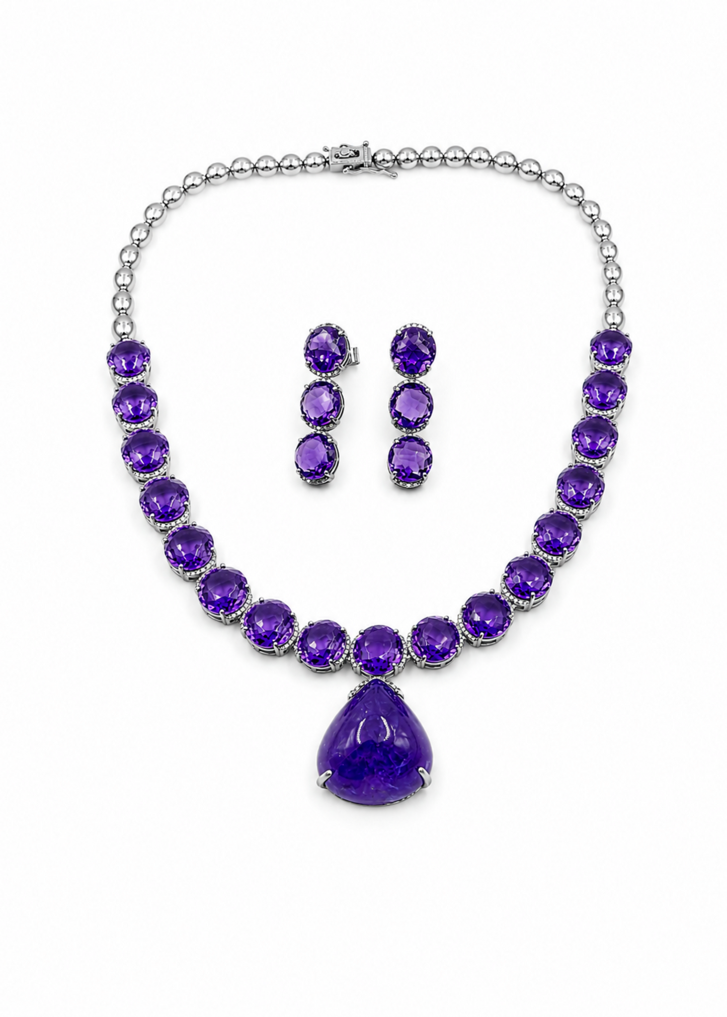 Royal Amethyst Victorian Jewellery Set