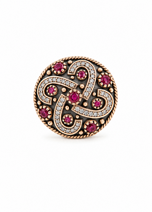 Ruby Ottoman-925 Sterling Silver