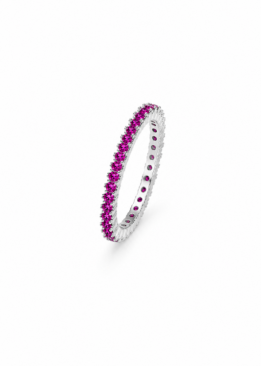 Fuchsia Eternity -925 Sterling Silver