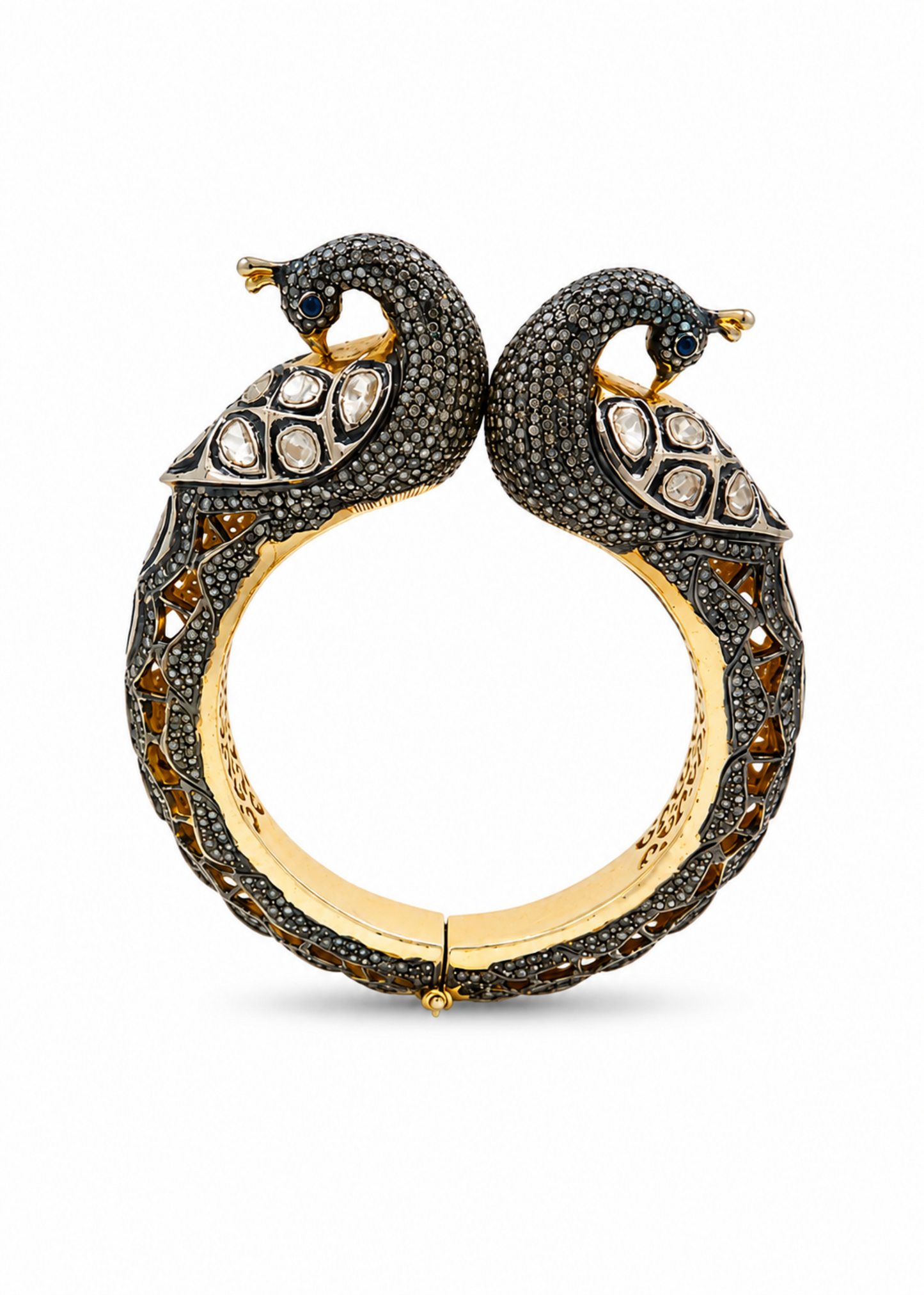 Noor Polki Bangle-925 Sterling Silver
