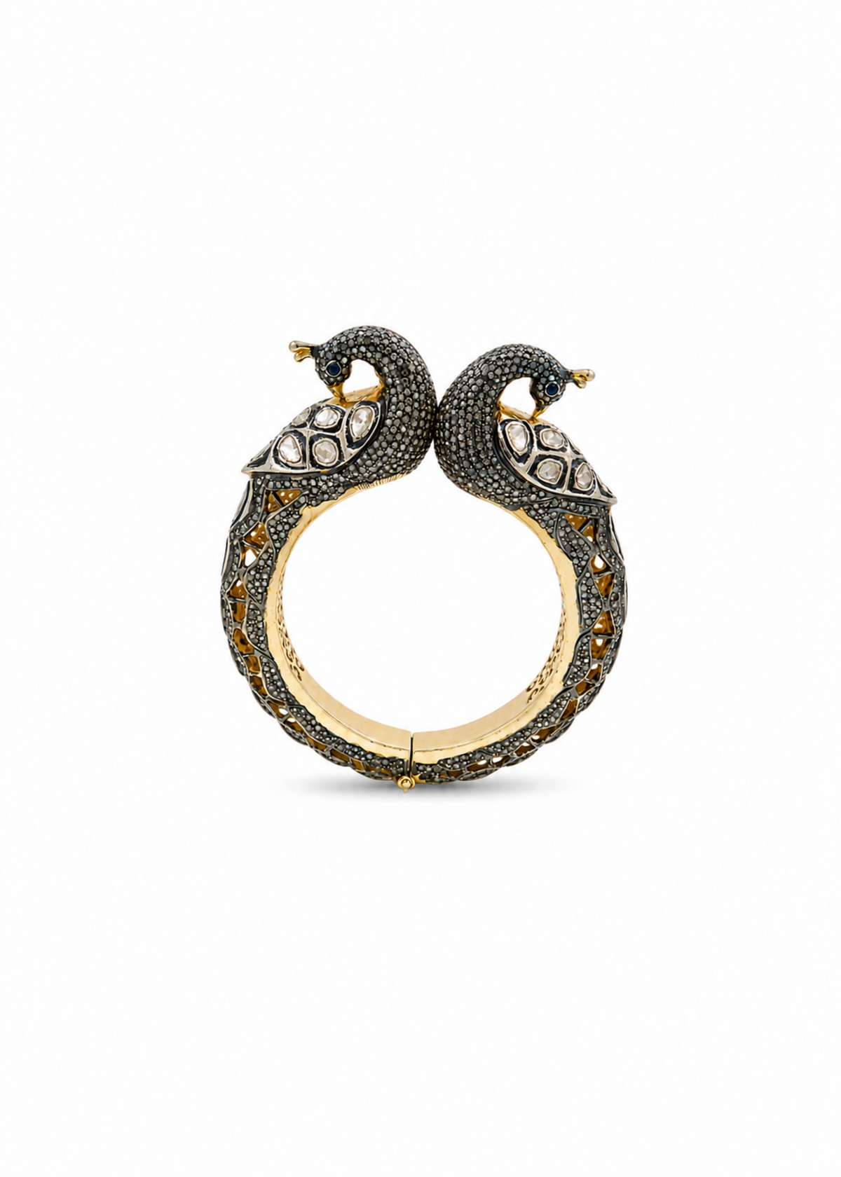 Noor Polki Bangle-925 Sterling Silver