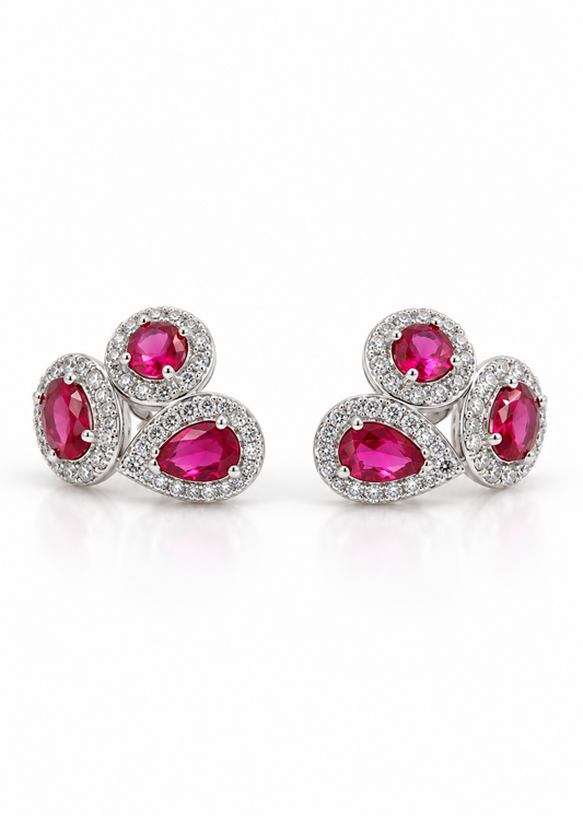 Crimson Trio-925 Sterling Silver