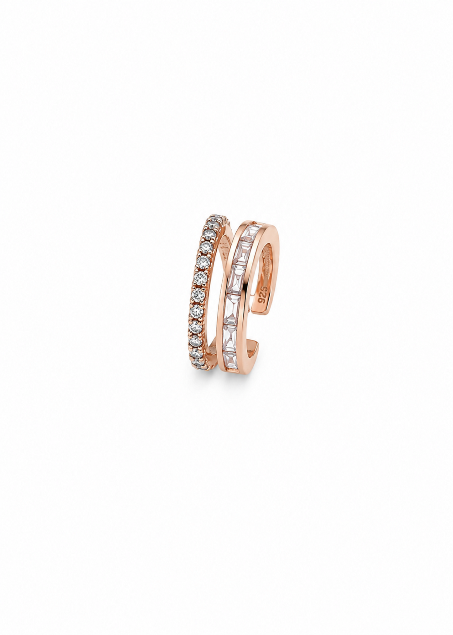 Crystal Duo– 925 Sterling Silver