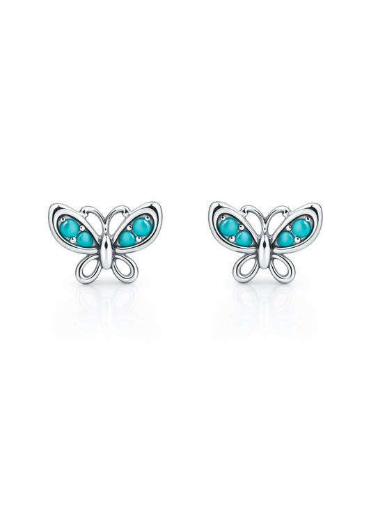 Turquoise Butterfly -925 Sterlıng Sılver