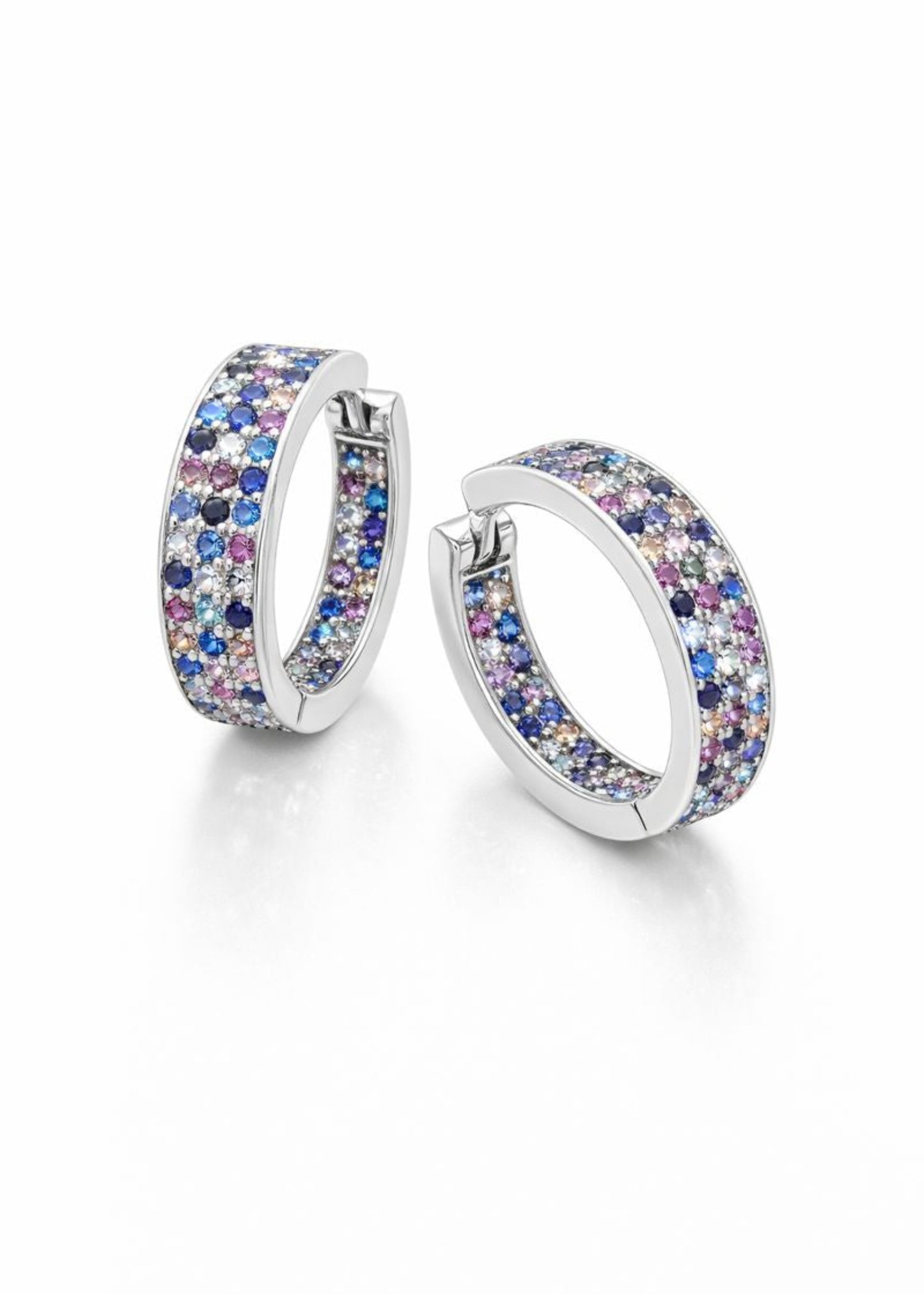 Rainbow Pavé-925 Sterling Silver