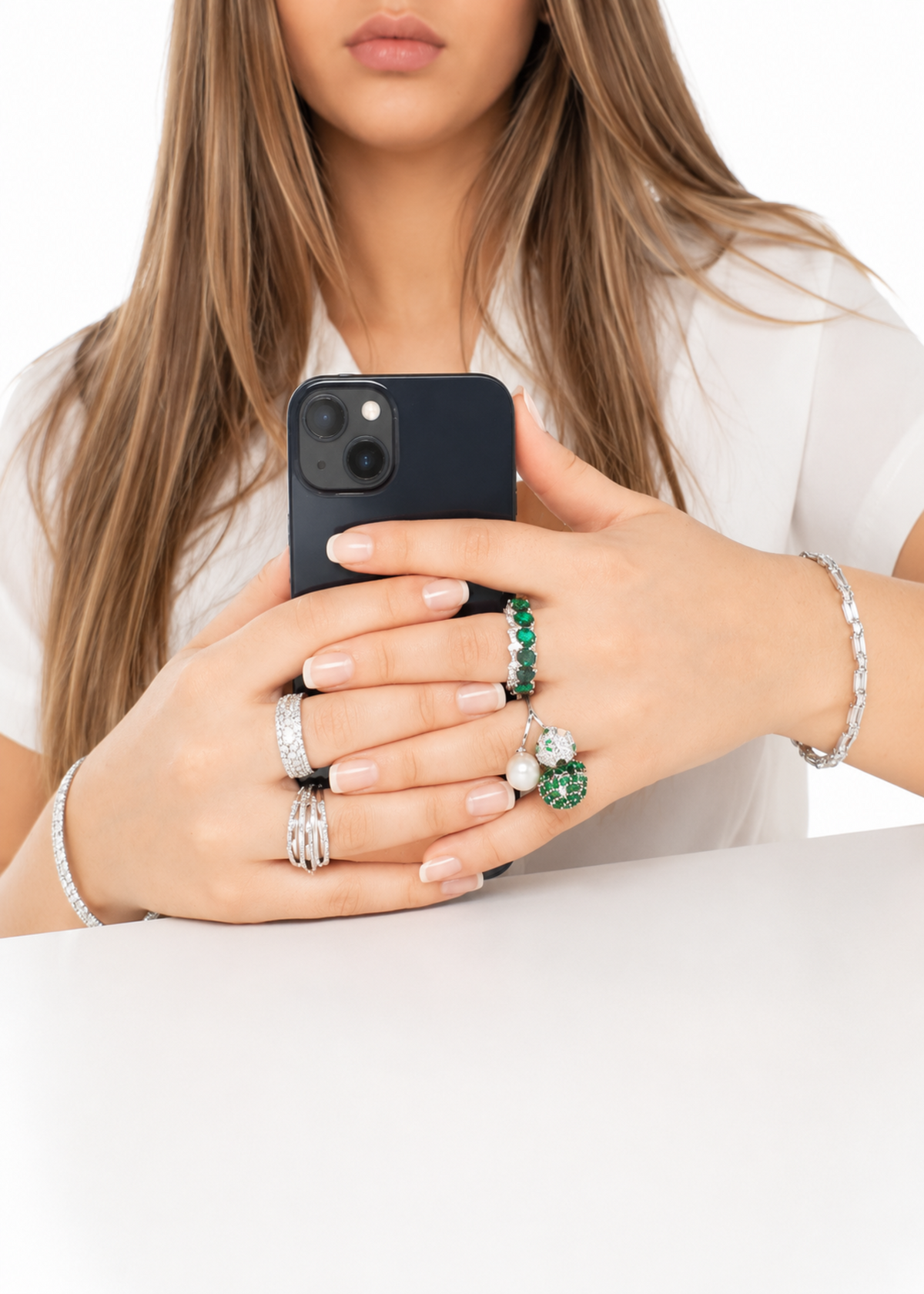 Emerald Eternity-925 Sterling Silver