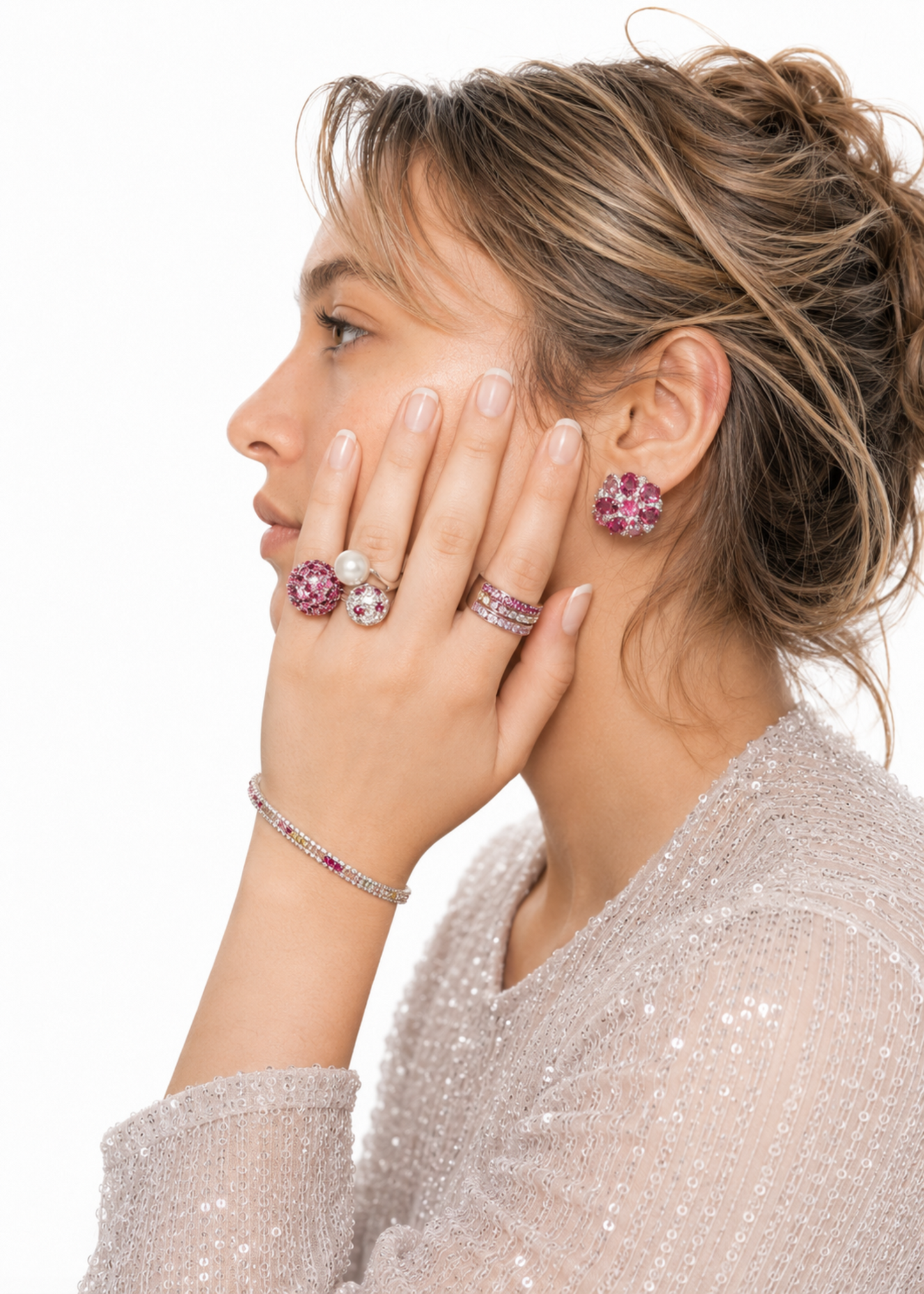 Ruby Blossom-925 Sterling Silver