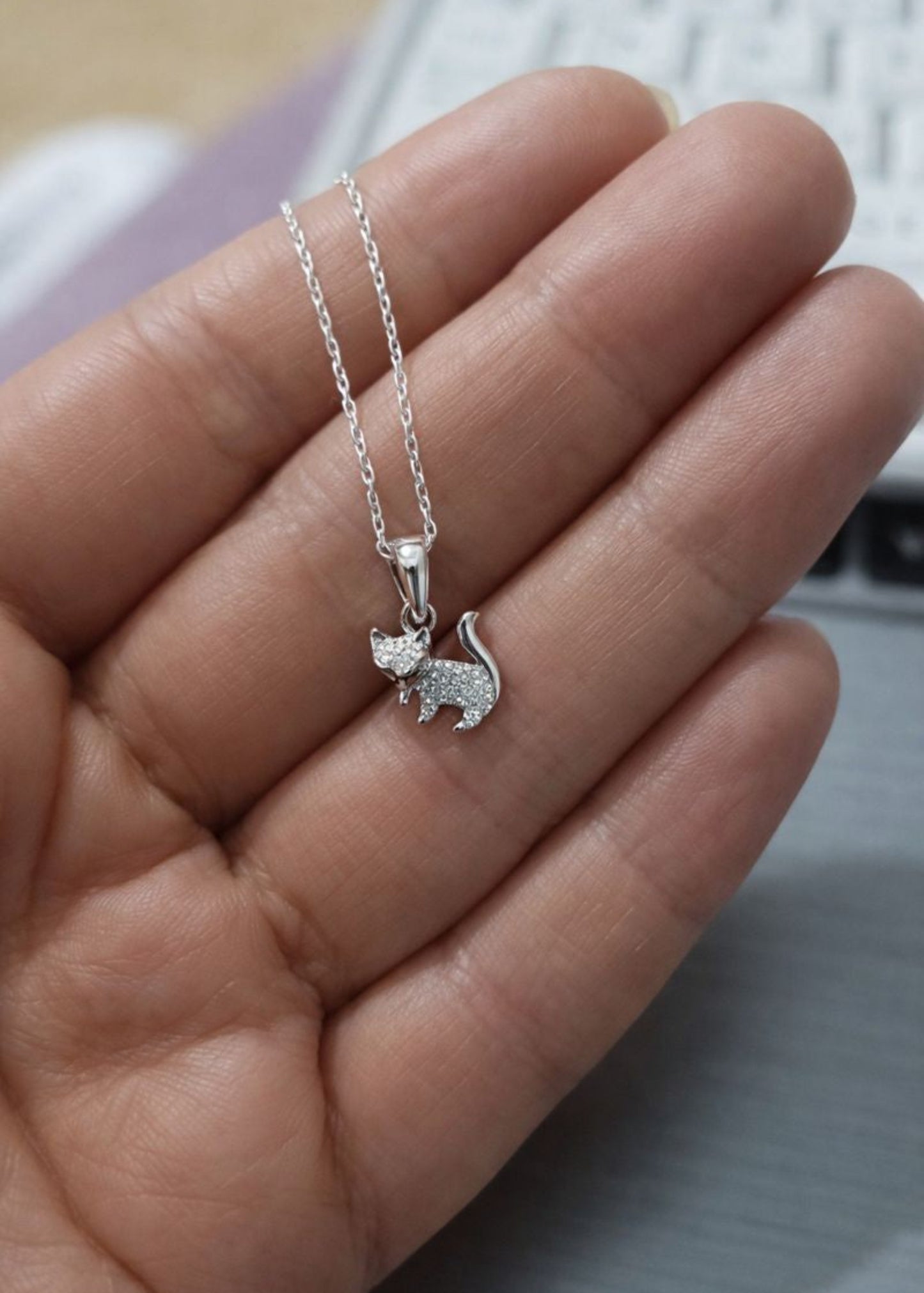 Sparkling Kitten-925 Sterling Silver