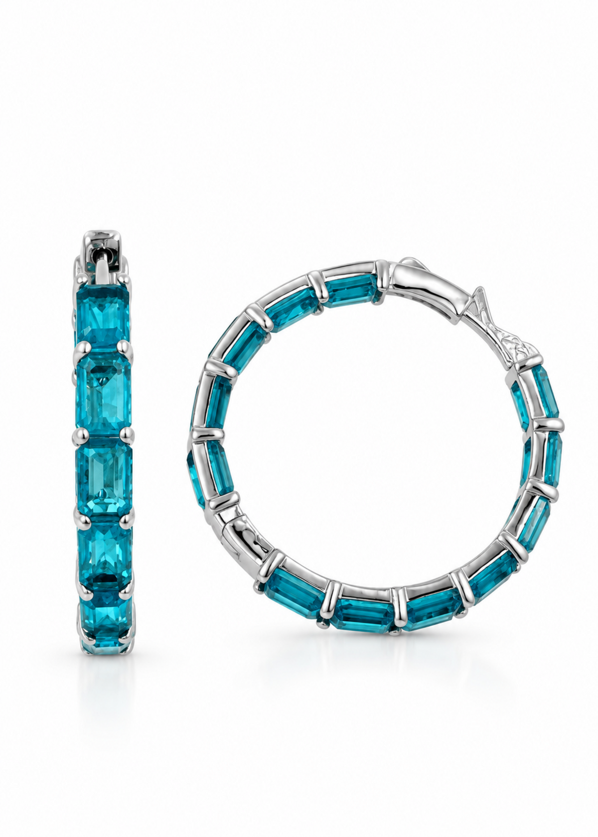 Azure Baguette-925 Sterling Silver