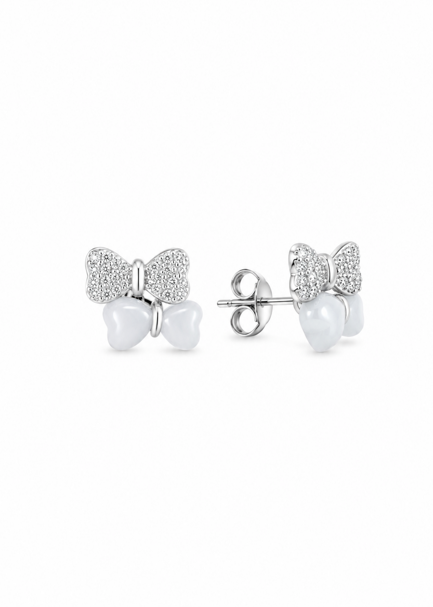 Frosted Bow– 925 Sterling Silver