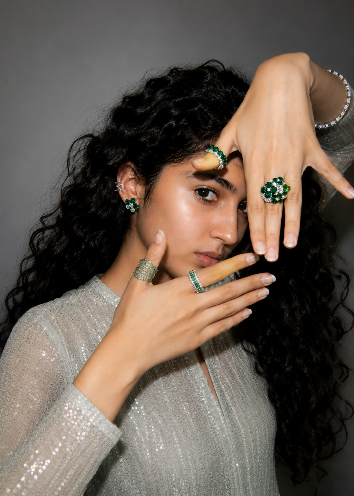 Emerald Blossom– 925 Sterling Silver