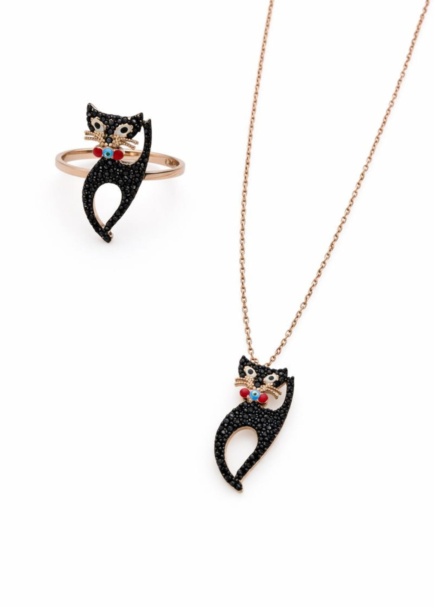 Black Cat Ring-925 Sterling Silver