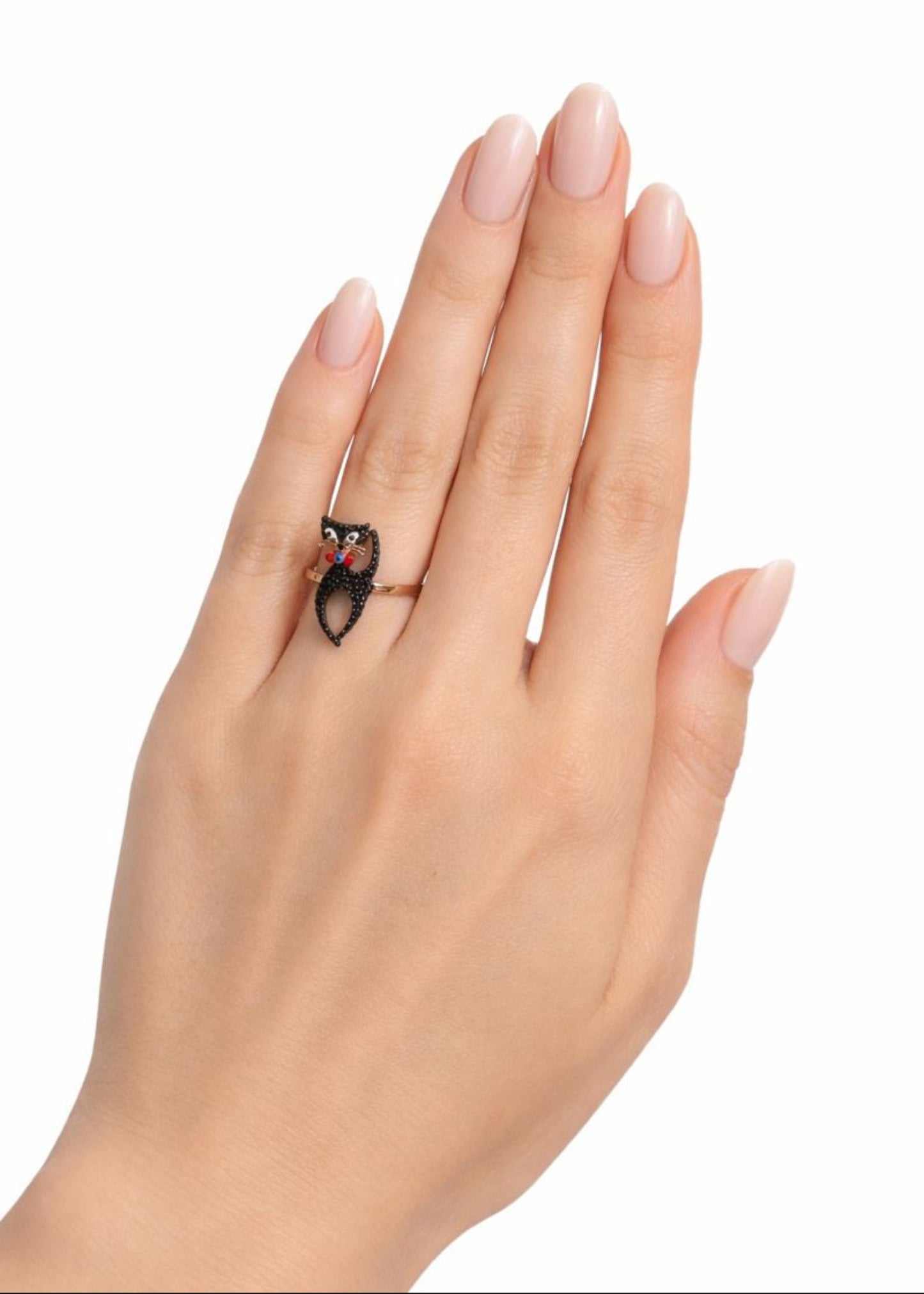 Black Cat Ring-925 Sterling Silver