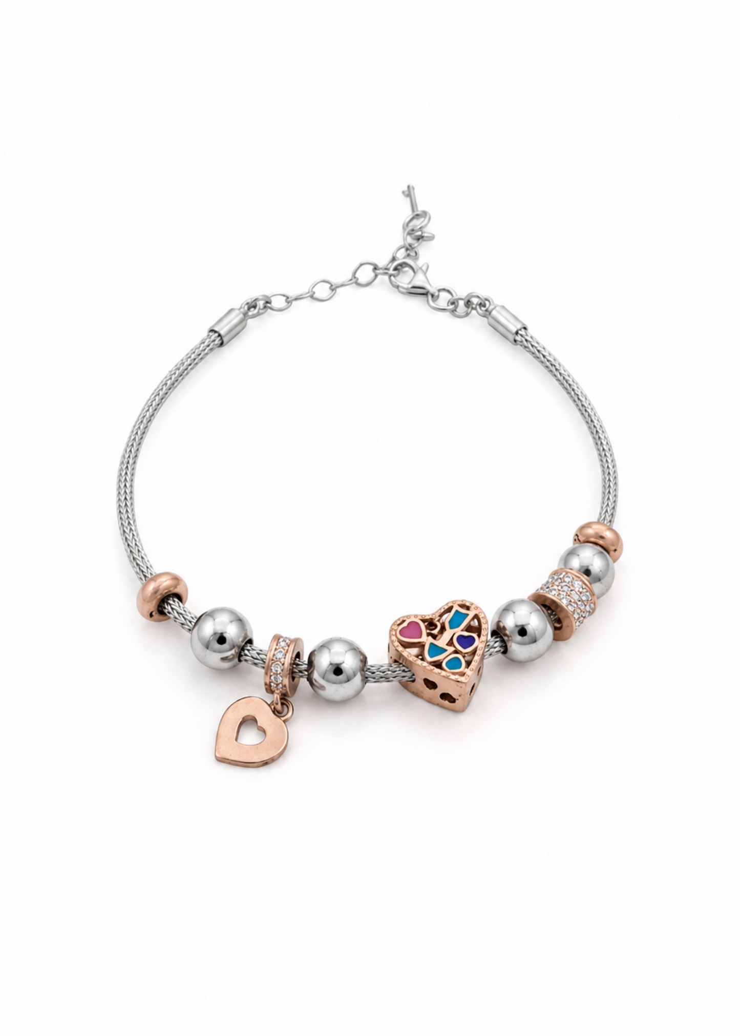 Heart Charm-925 Sterling Silver