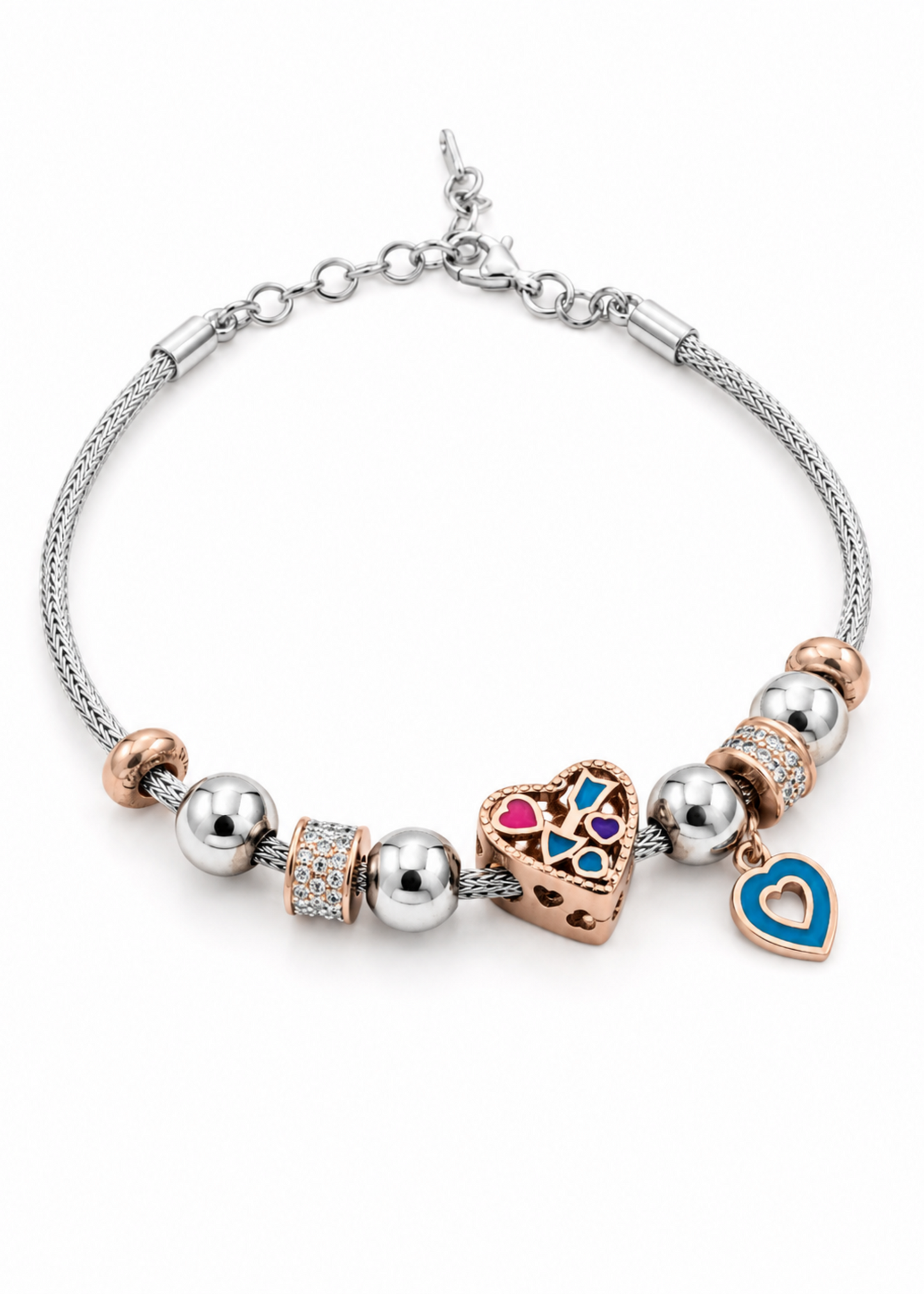 Heart Charm-925 Sterling Silver