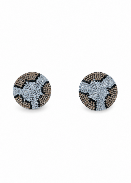 Leopard Disc-925 Sterling Silver