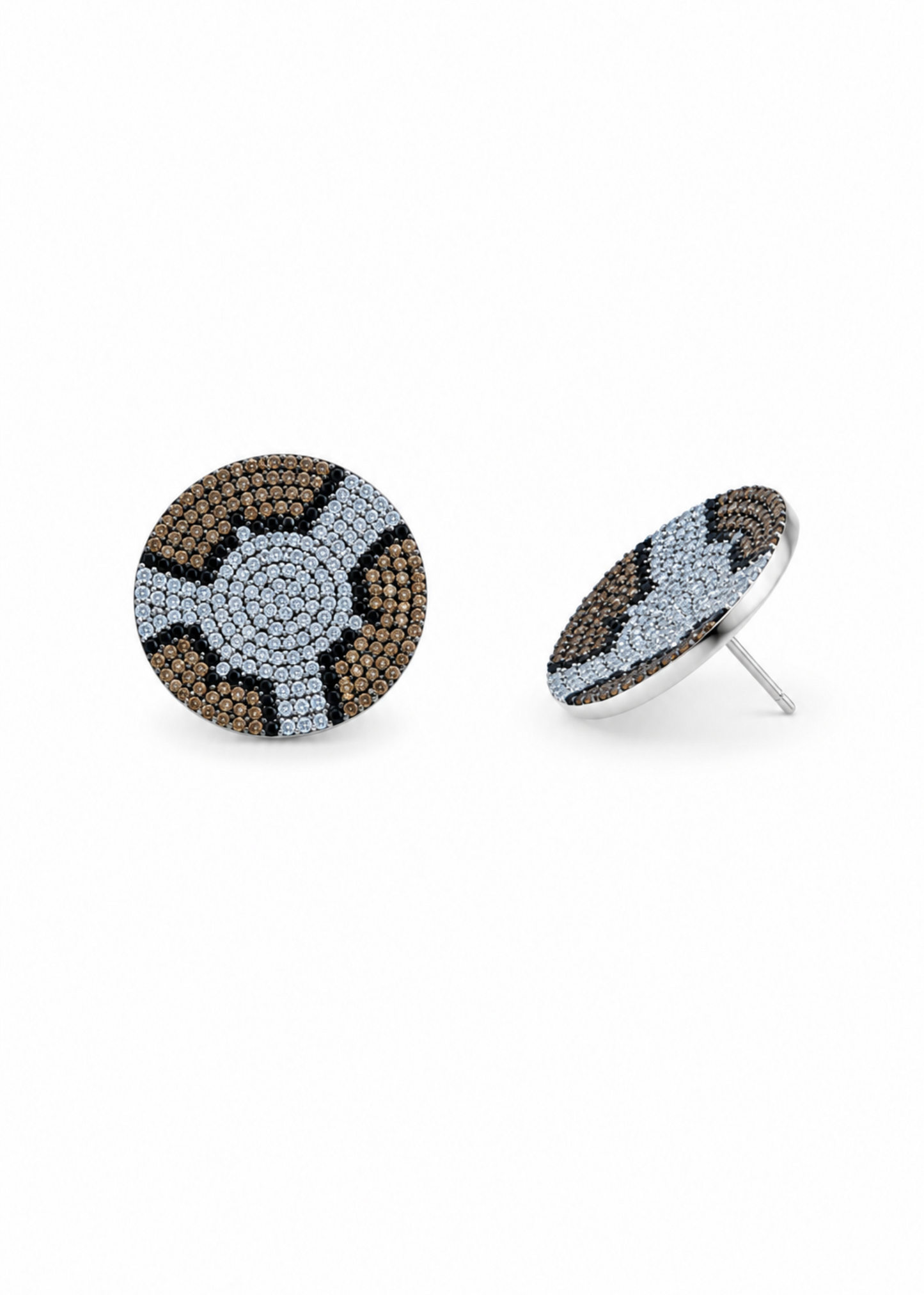 Leopard Disc-925 Sterling Silver