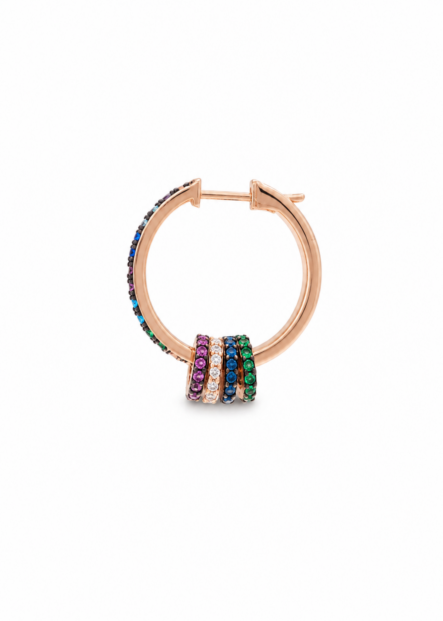 Rainbow Halo-925 Sterling Silver