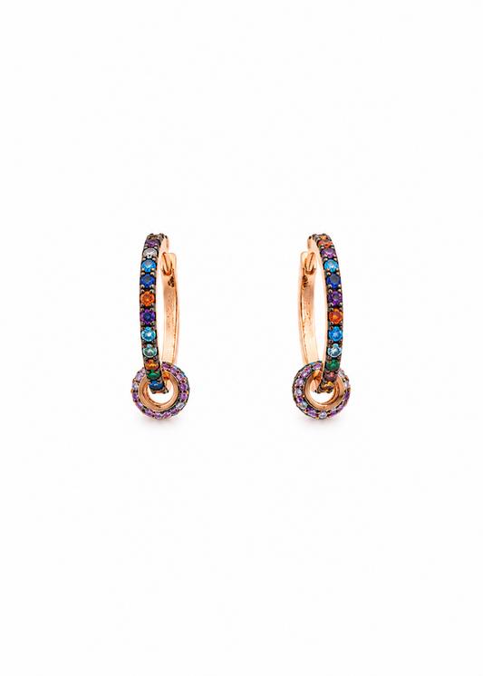 Rainbow Halo-925 Sterling Silver