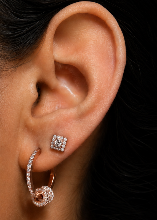 Circle Halo-925 Sterling Silver