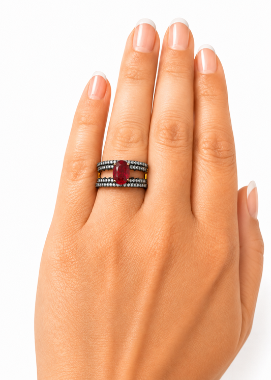 Aurelia Ruby-925 Sterling Silver