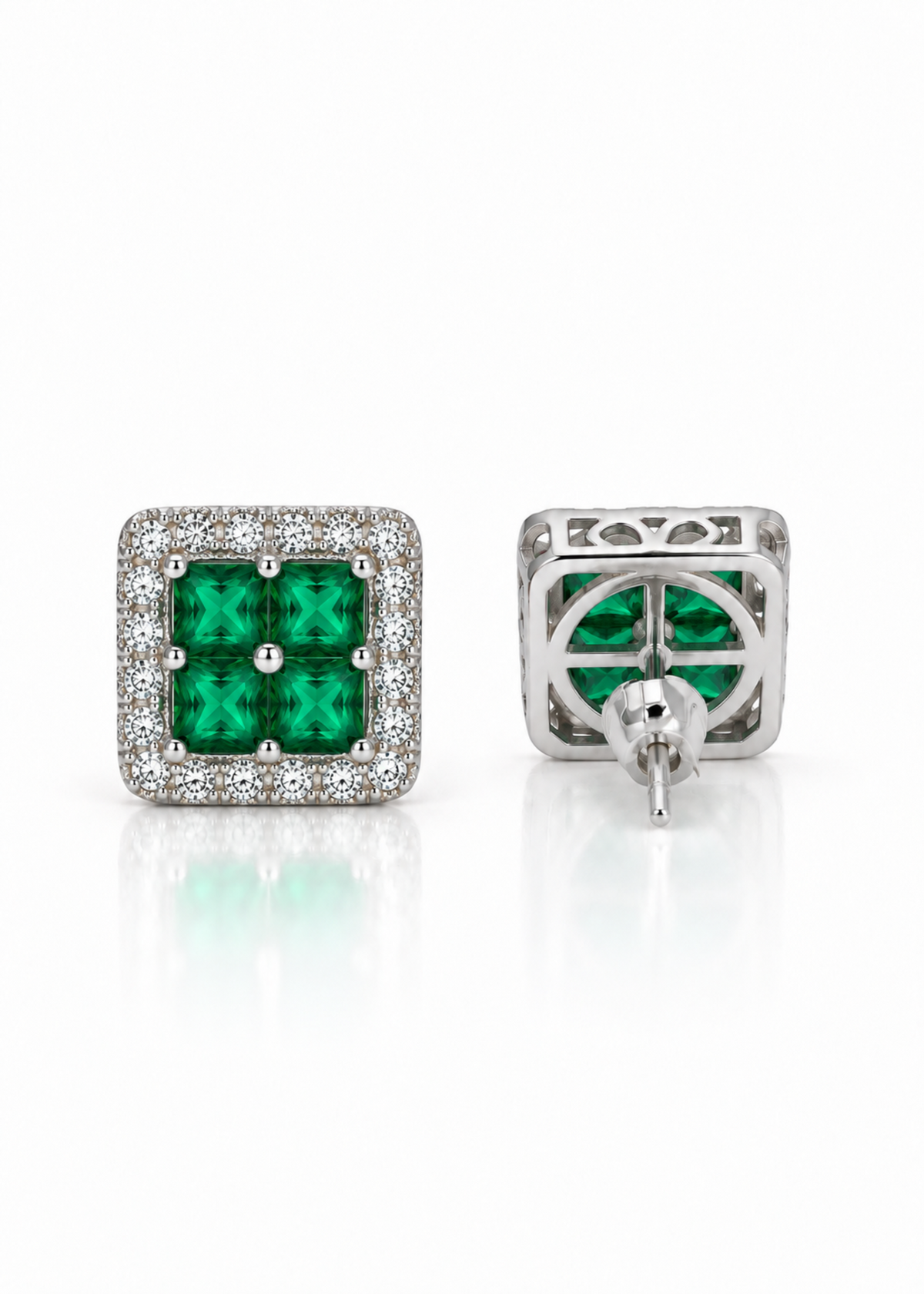 Éclat Square-925 Sterling Silver