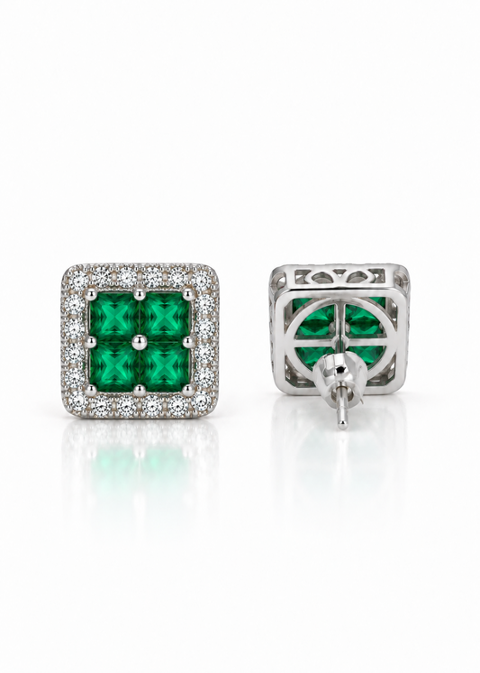 Éclat Square-925 Sterling Silver