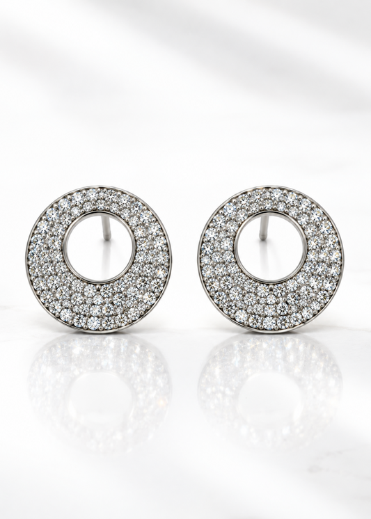 Celeste Halo-925 Sterling Silver