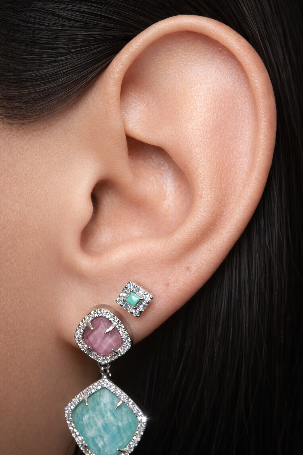 Mini Square- 925 Sterling Silver