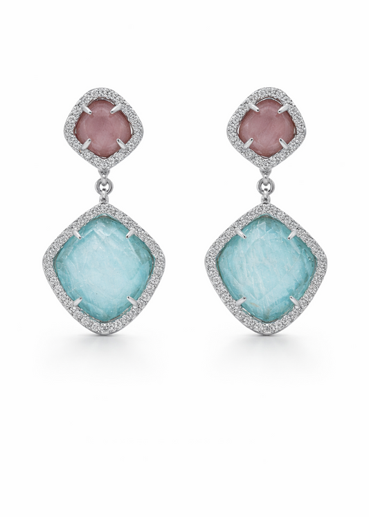 Aurora Dual Gem-925 Sterling Silver