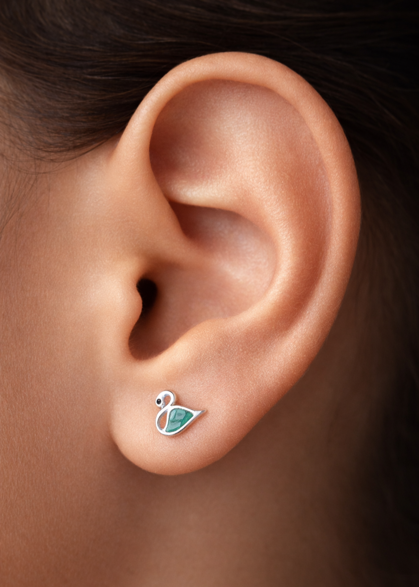 Turquoise Swan-925 Sterling Silver