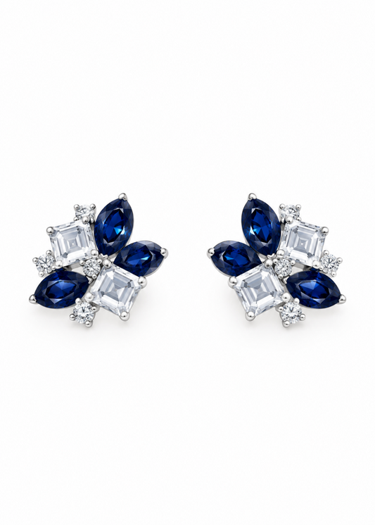 Sapphire Mosaic-925 Sterlıng Sılver