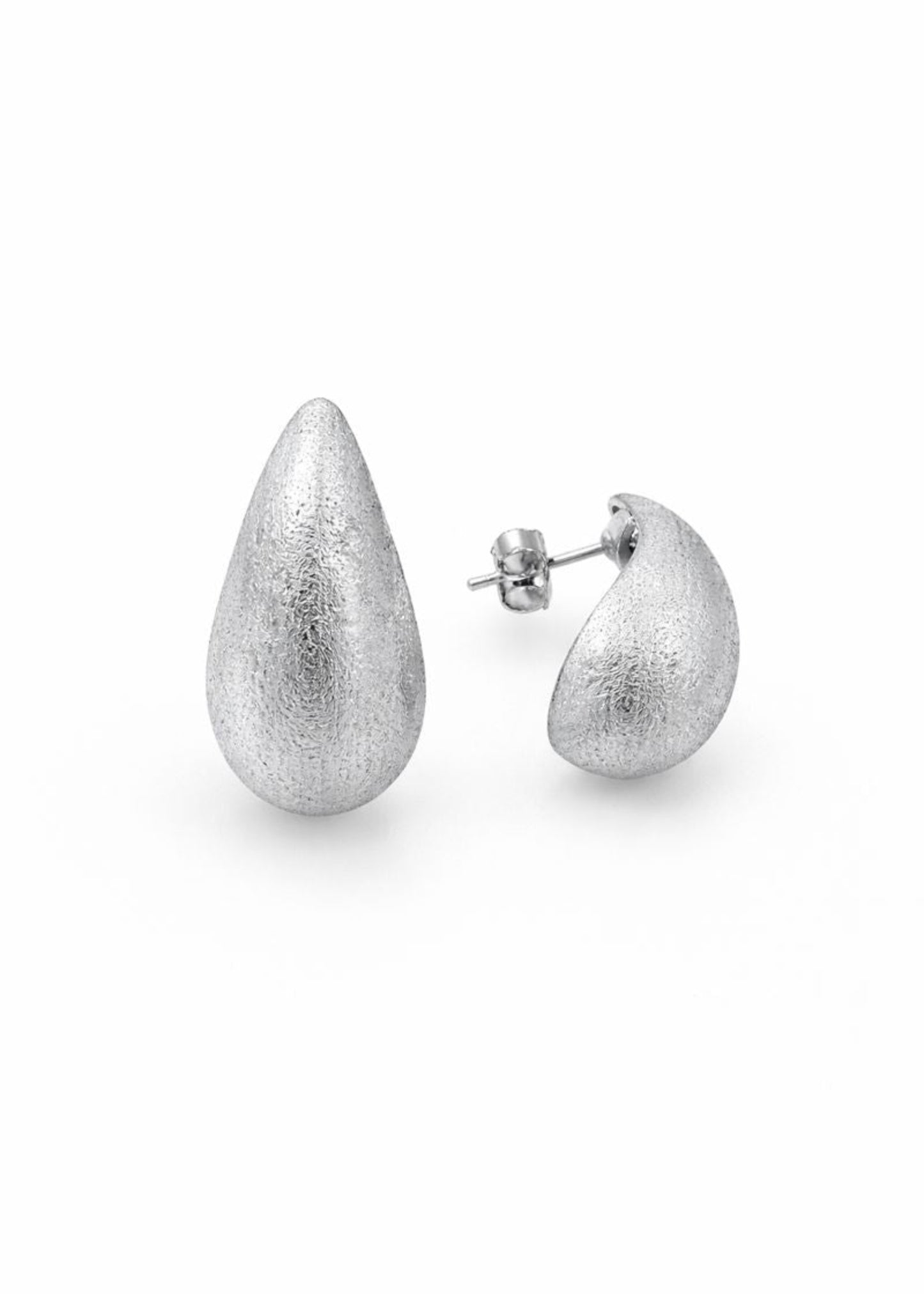 Sculpted Teardrop-925 Sterling Silver