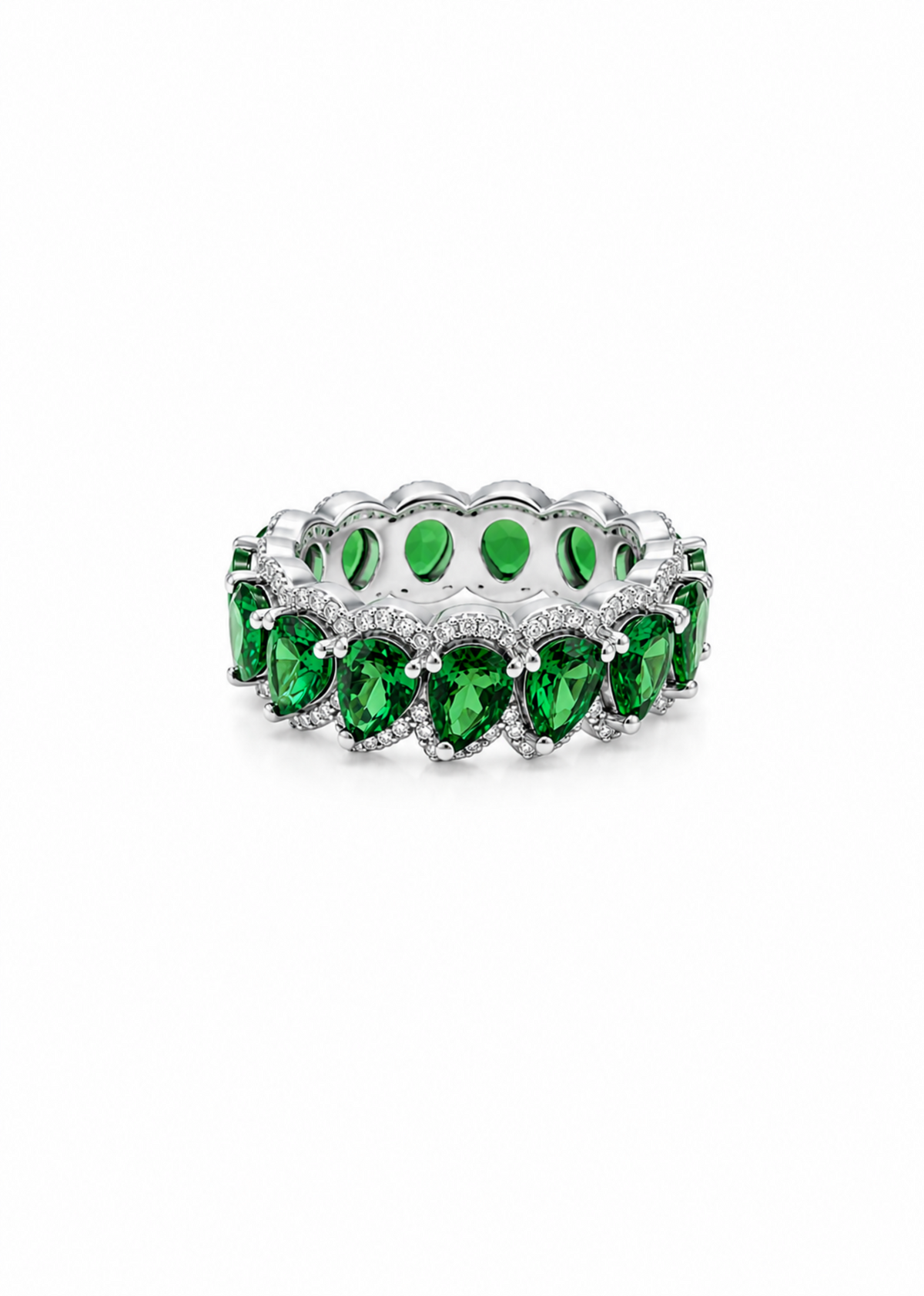 Emerald Eternity-925 Sterling Silver