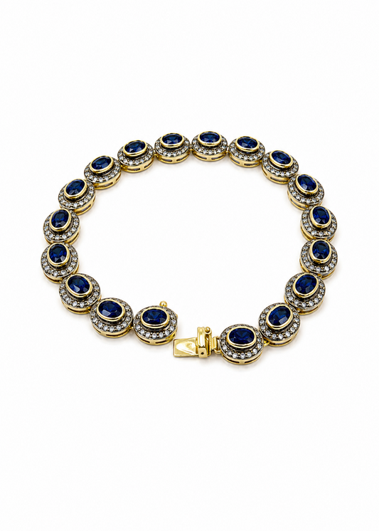 Celeste Sapphire-925 Sterling Silver