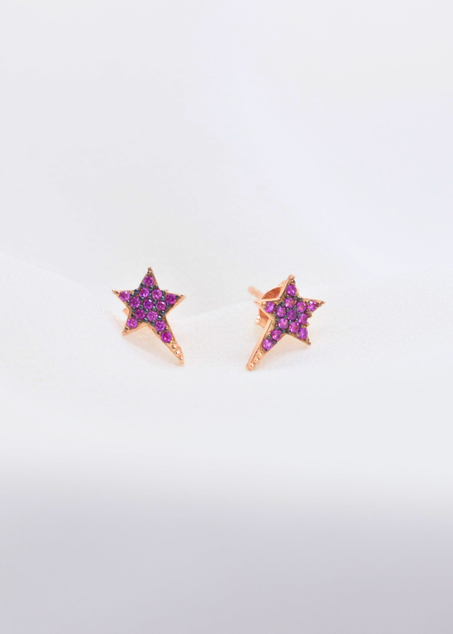 Celestial Long Tail Star Zirconia Stud Earrings – 925 Sterling Silver  | Turkish Elegance