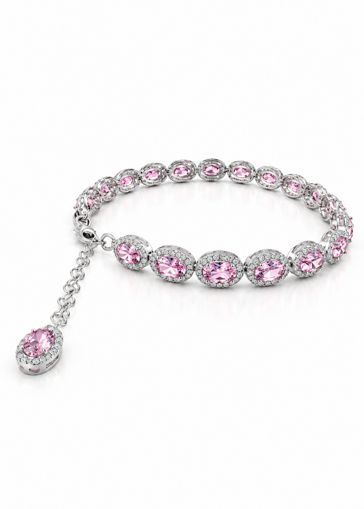 Rosé Halo-925 Sterling Silver