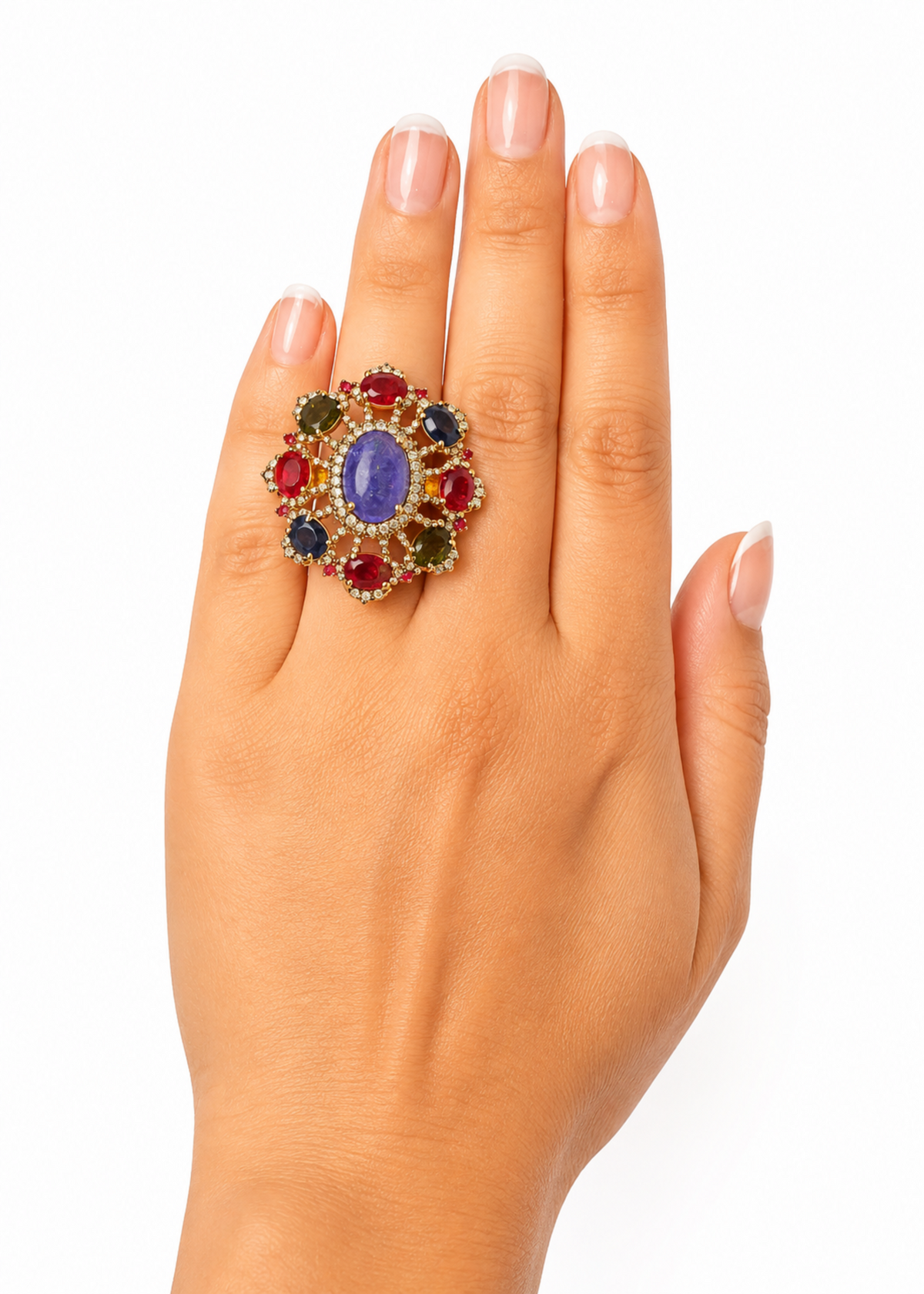 Amara Multi-Sapphire-925 Sterling Silver