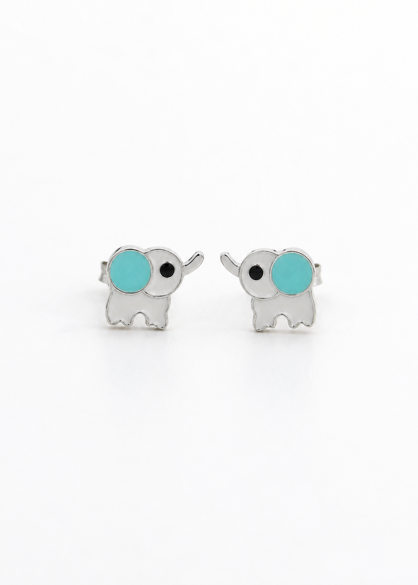 Aqua Elephant-925 Sterling Silver