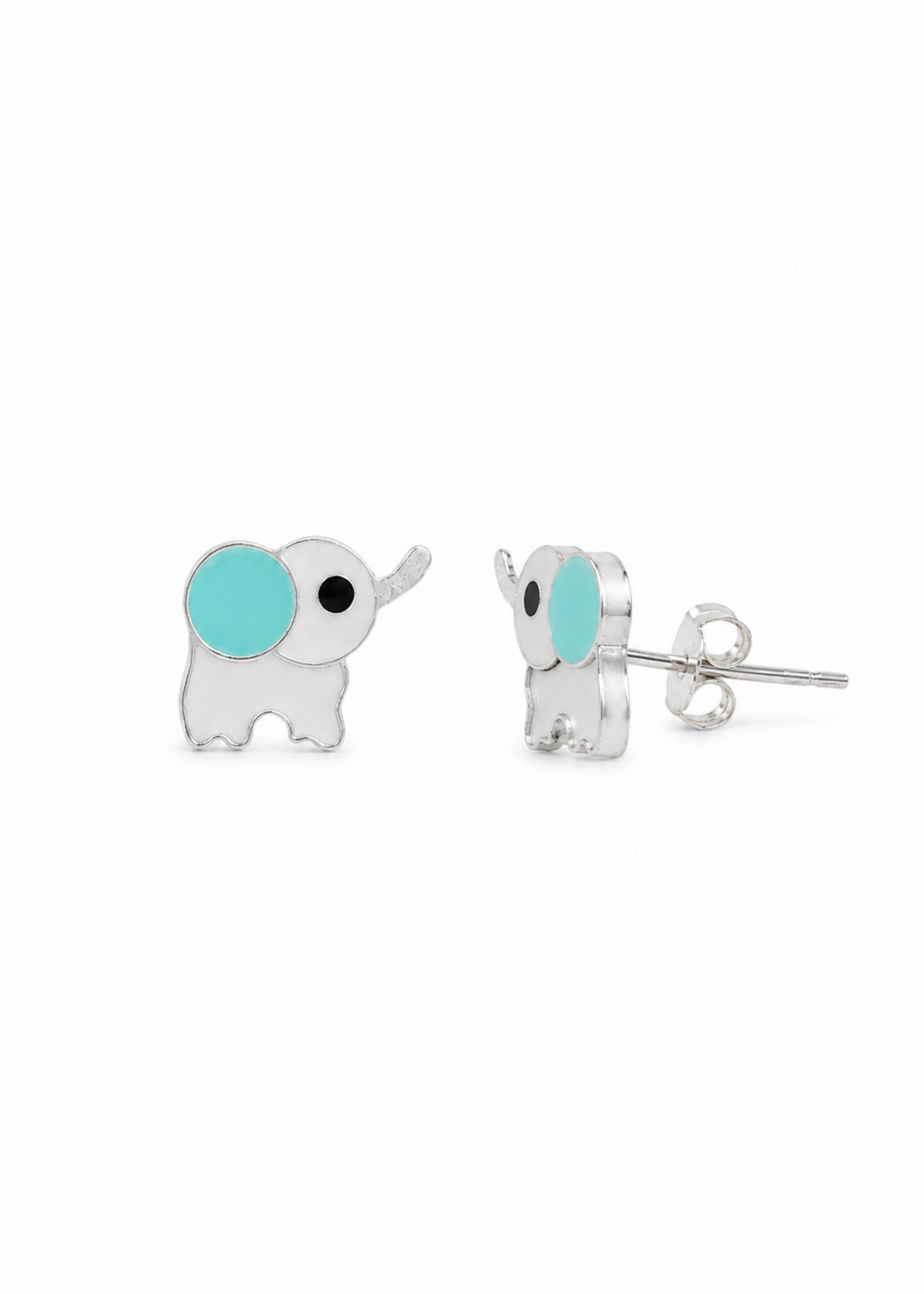 Aqua Elephant-925 Sterling Silver