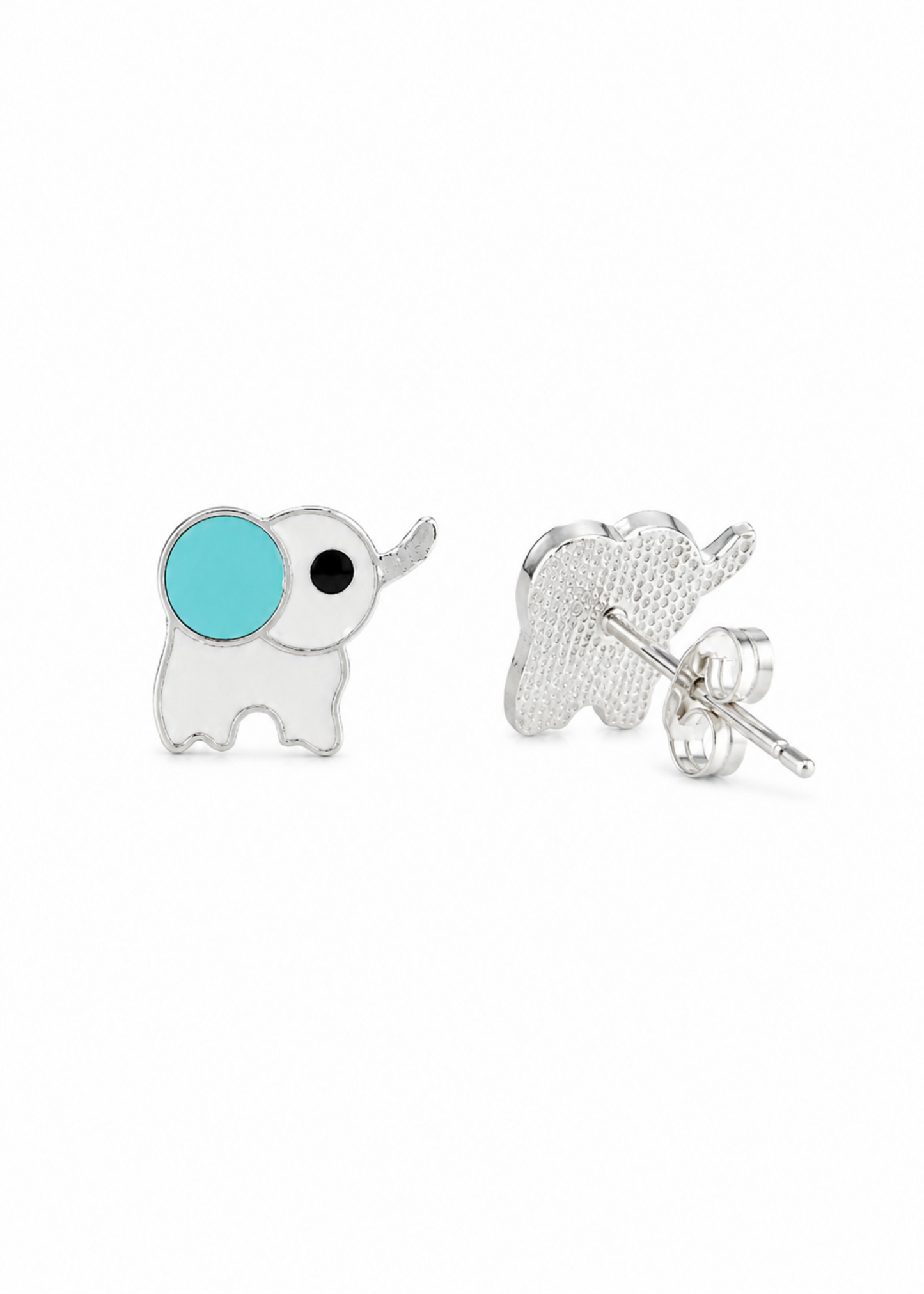 Aqua Elephant-925 Sterling Silver
