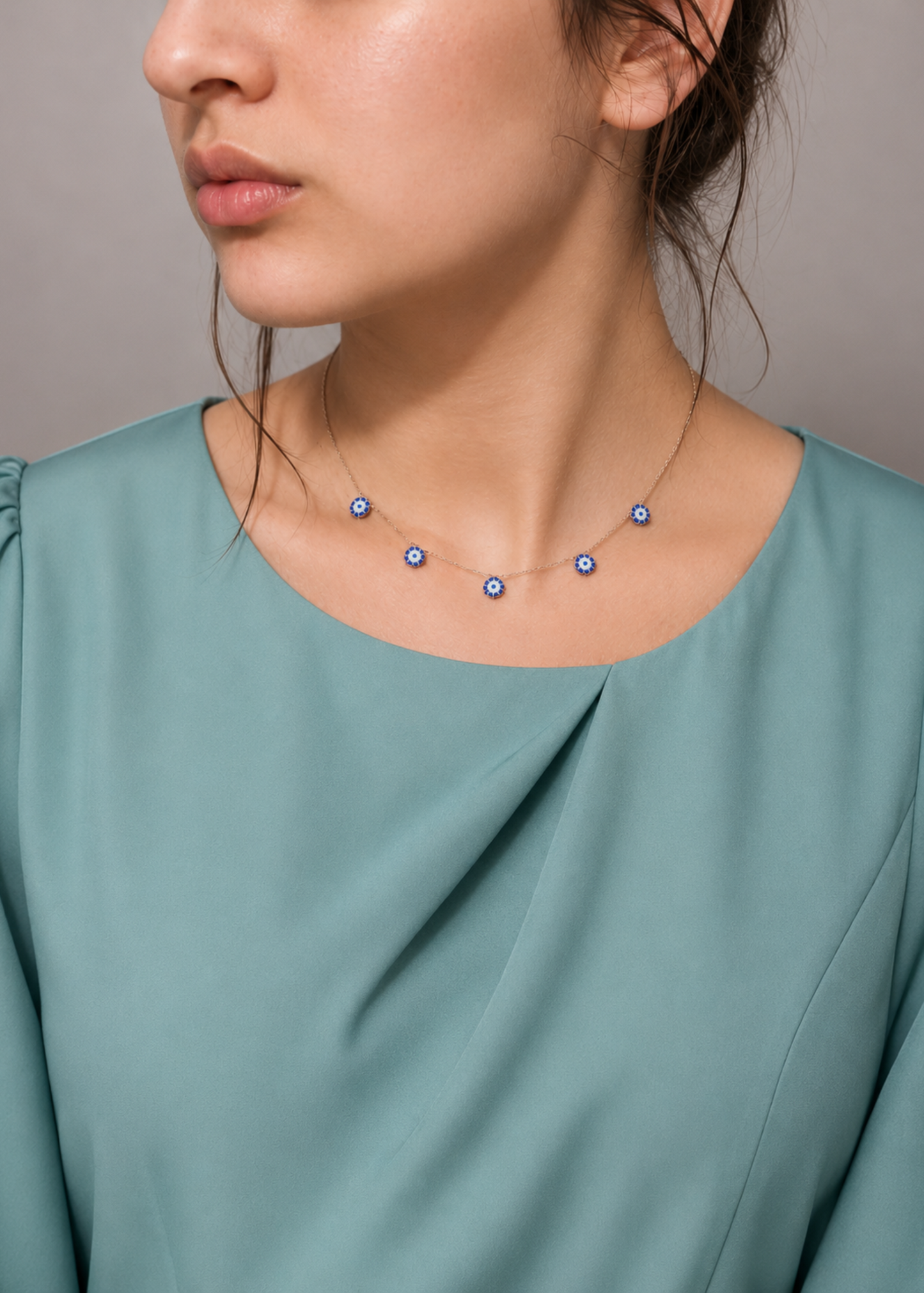 Evil Eye Charm-925 Sterlıng Sılver