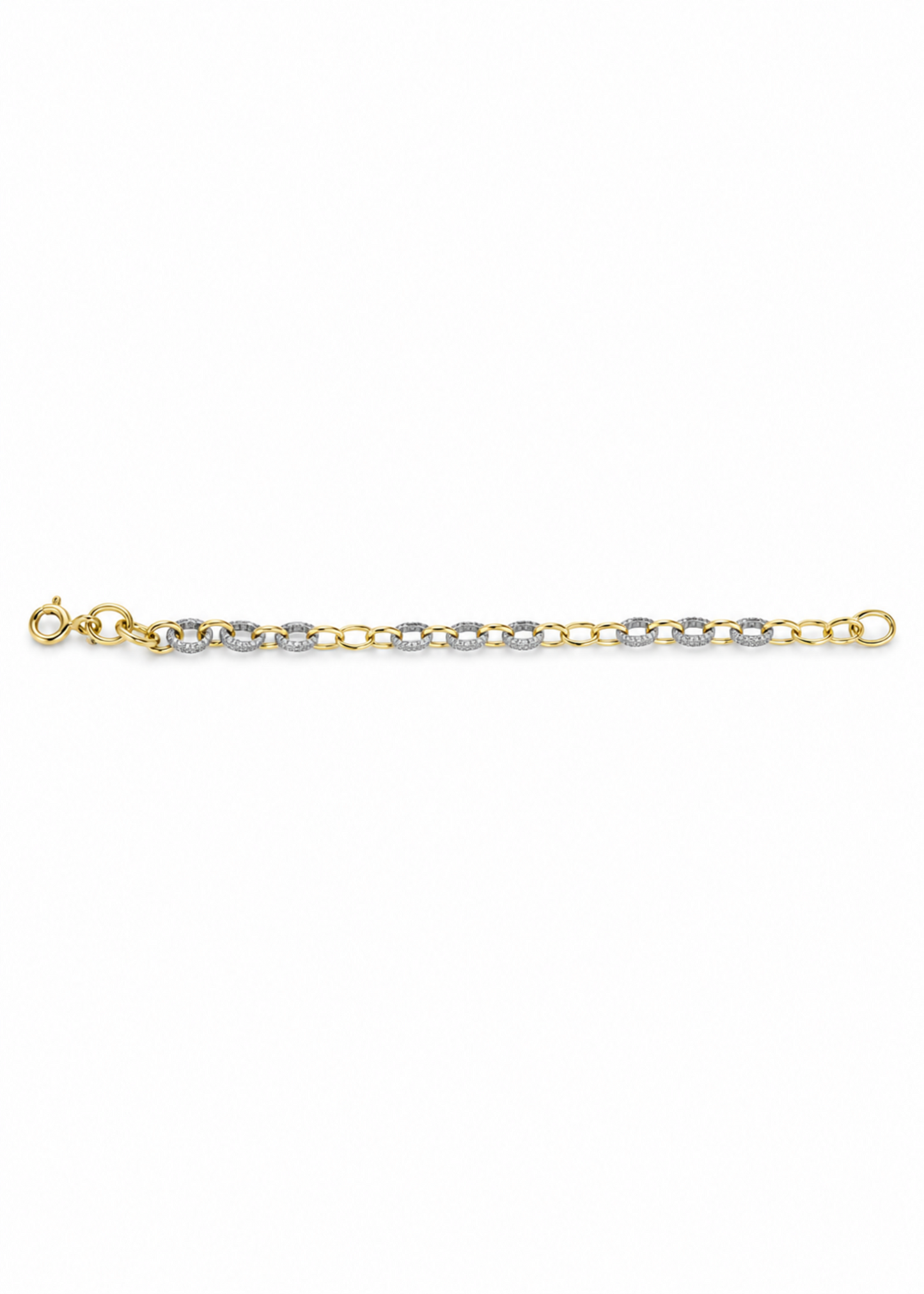 Interlock Bracelet-925 Sterling Silver
