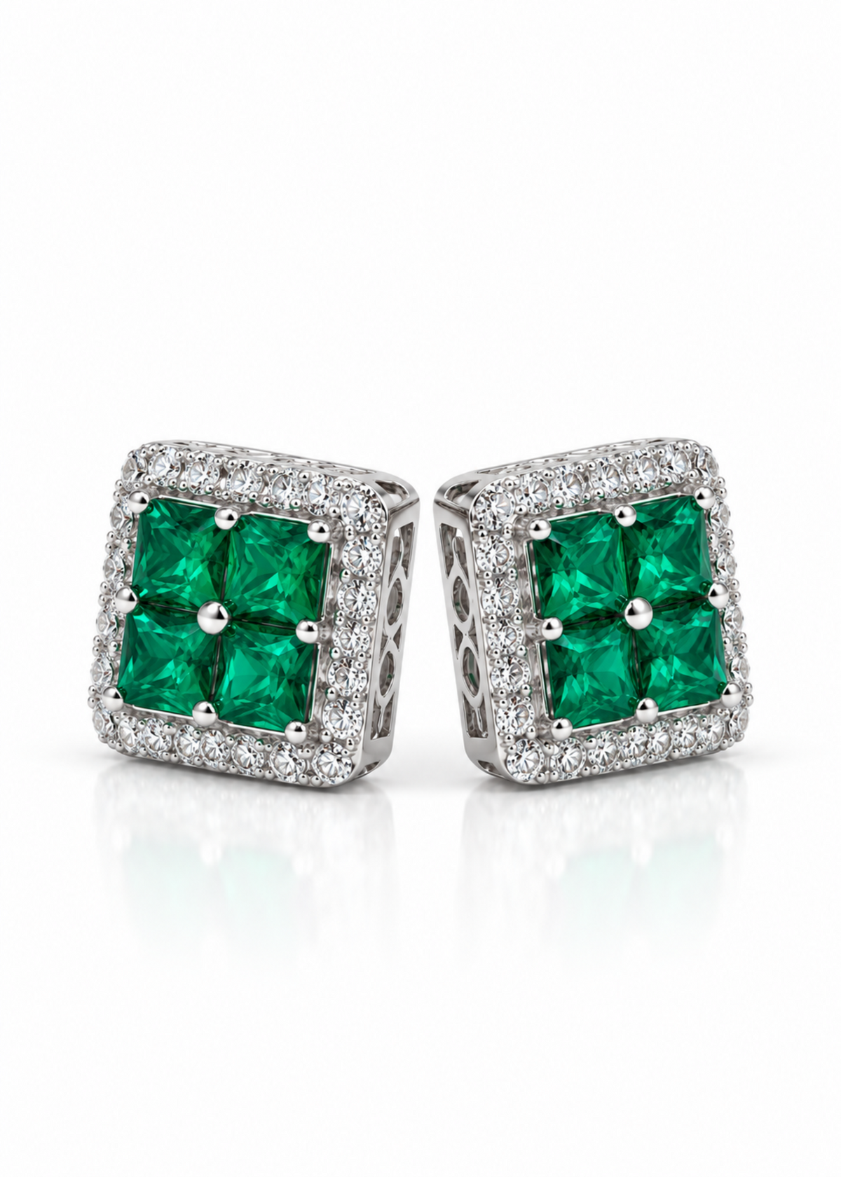 Éclat Square-925 Sterling Silver