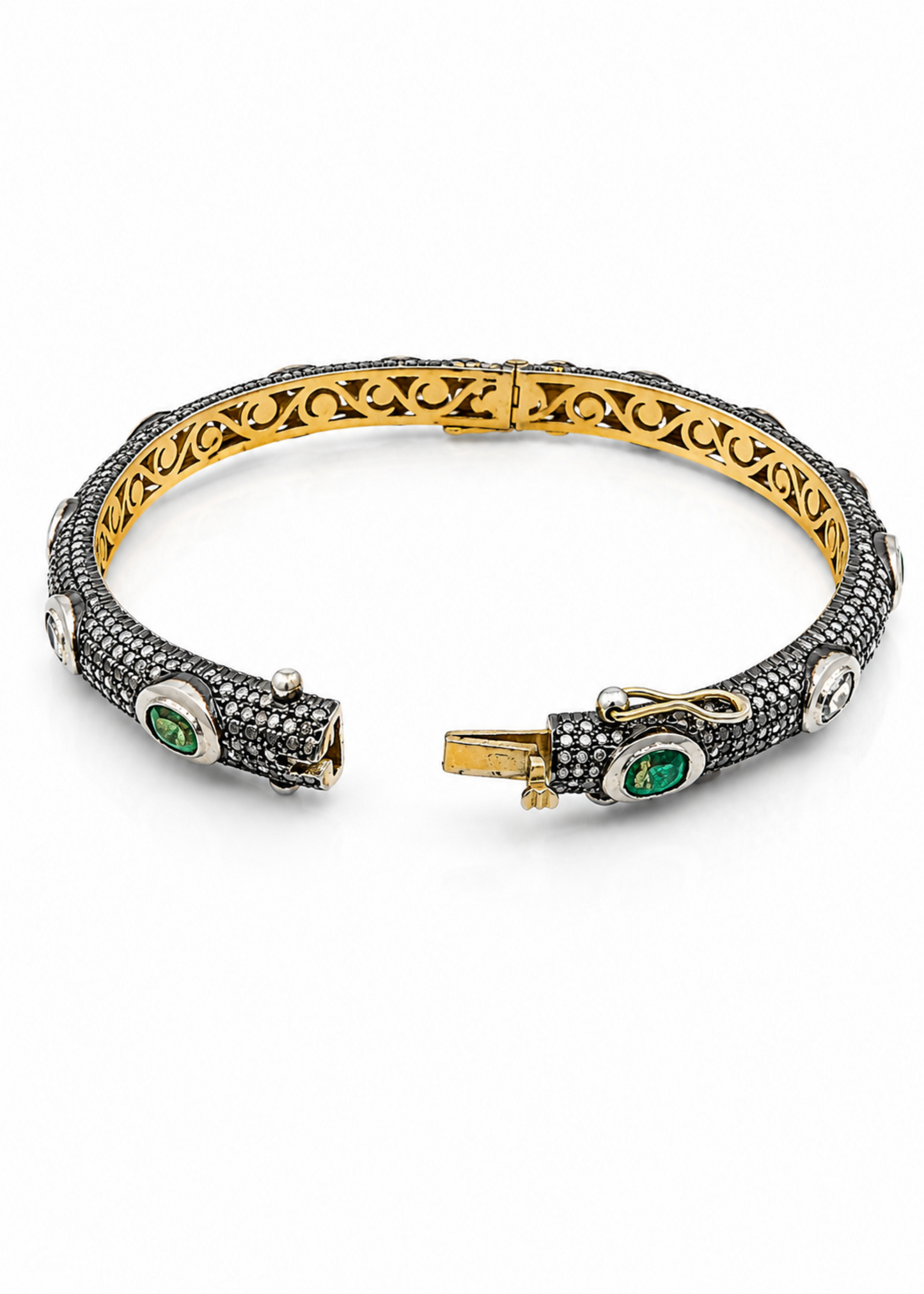 Emerald Polki-925 Sterling Silver