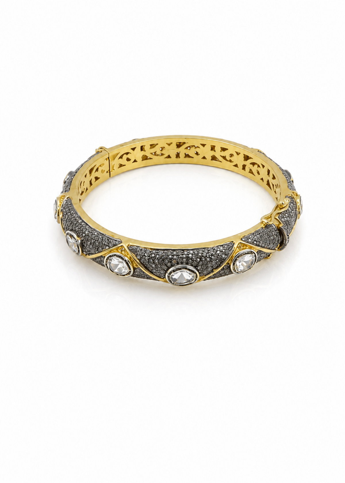 Noir Polki-925 Sterling Silver