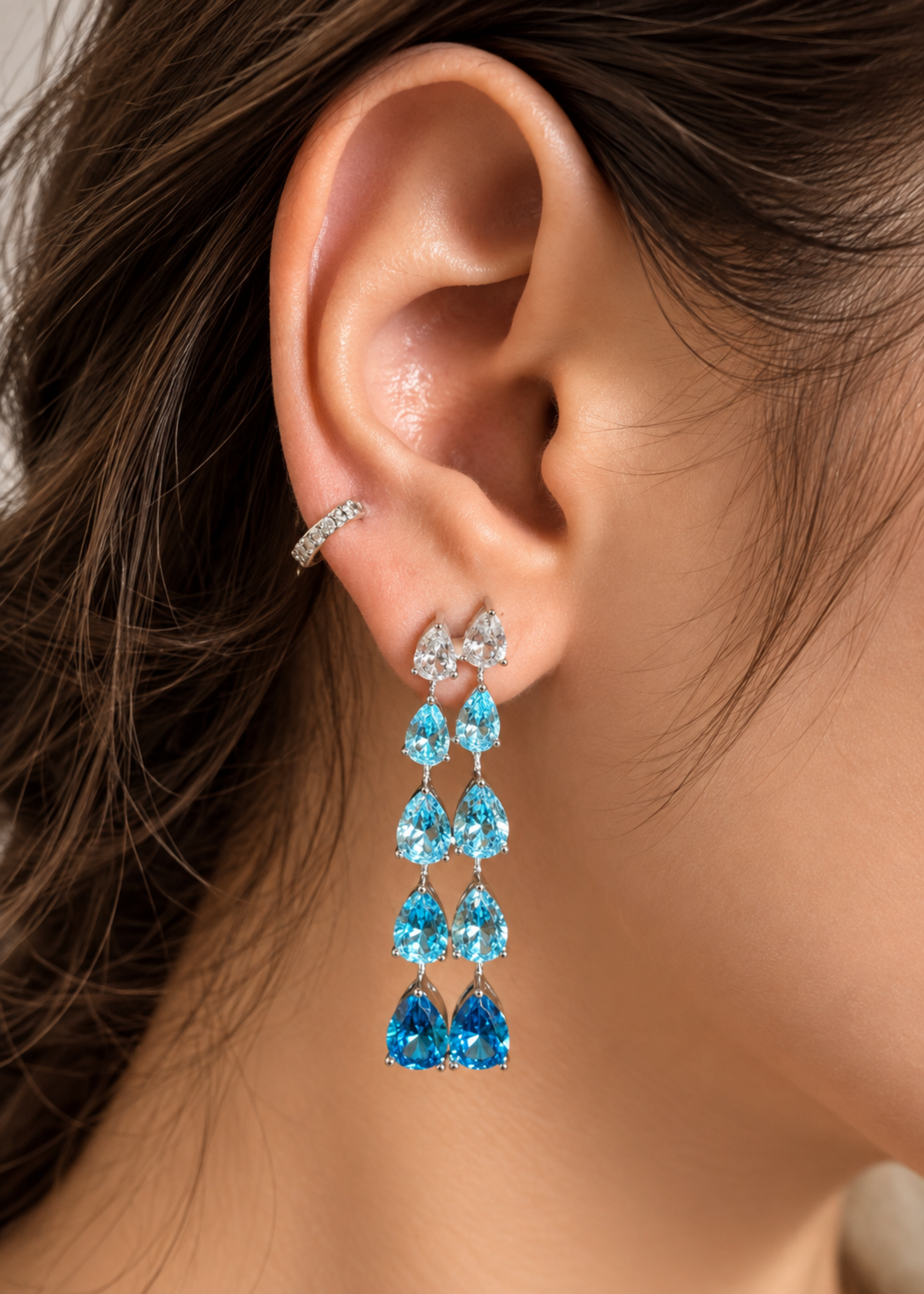 Peacock Cascade-925 Sterling Silver