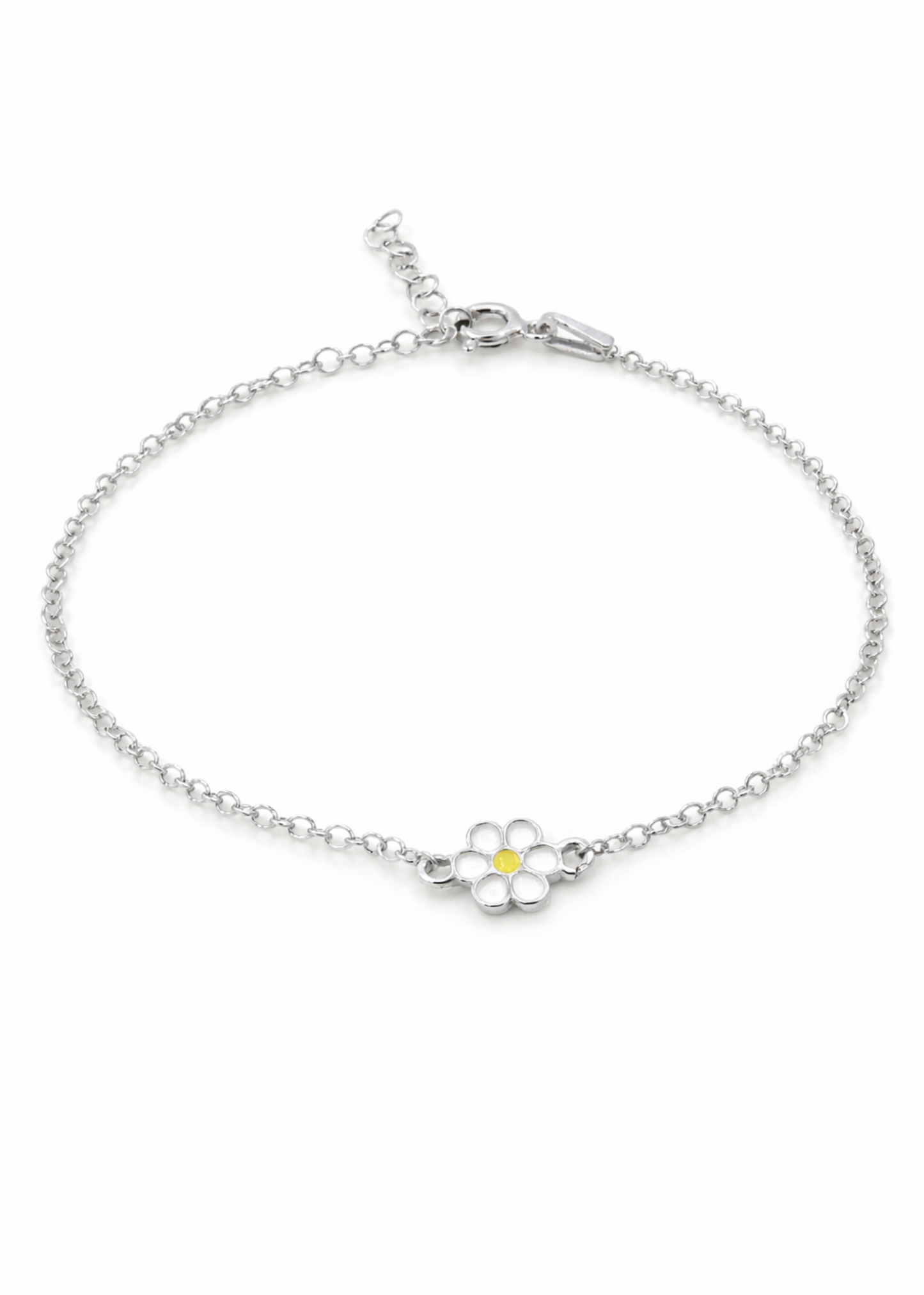 Daisy Flower Bracelet – 925 Sterling Silver