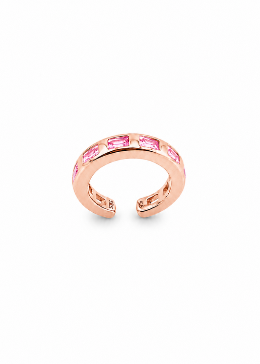 Pink Baguette -925 Sterling Silver