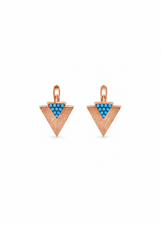 Turquoise Triangle-925 Sterling Silver